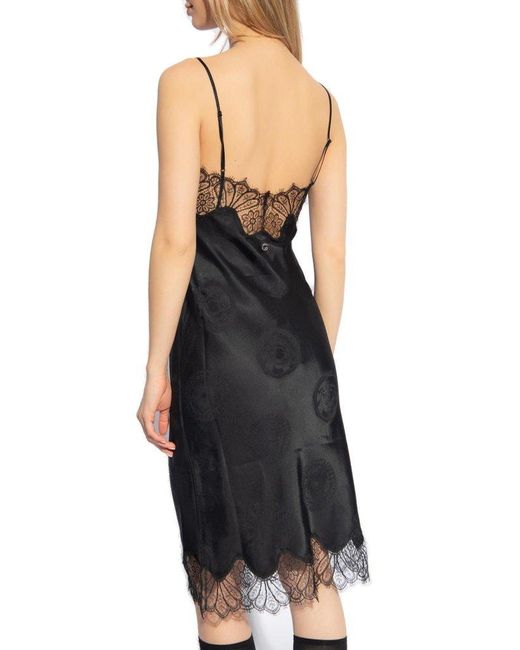 Coperni Black Lingerie-Style Dress