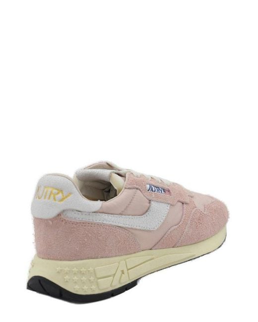 Autry Pink Reelwind Low-Top Sneakers