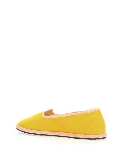 Vibi Venezia Yellow Slip-on Moccasins