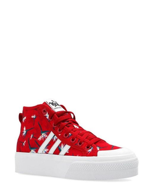 adidas Originals Nizza Platform Mid Thebe Magugu Shoes in Red | Lyst
