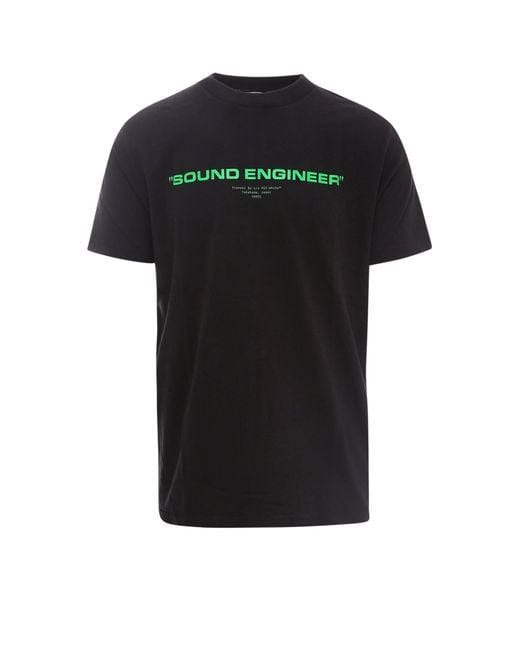 Off-White c/o Virgil Abloh Black X Pioneer Sound Engineer Print T-shirt for men