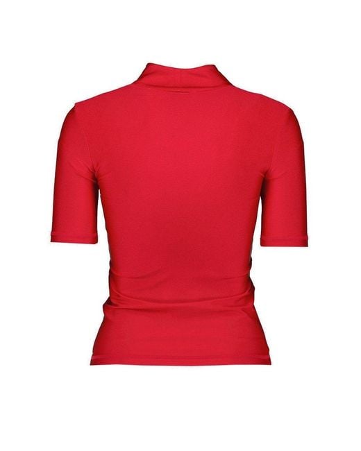 Coperni Red High-neck Fitted Top