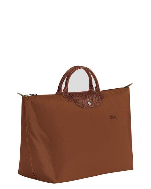 Longchamp Brown Le Pliage Green - Travel Bag L
