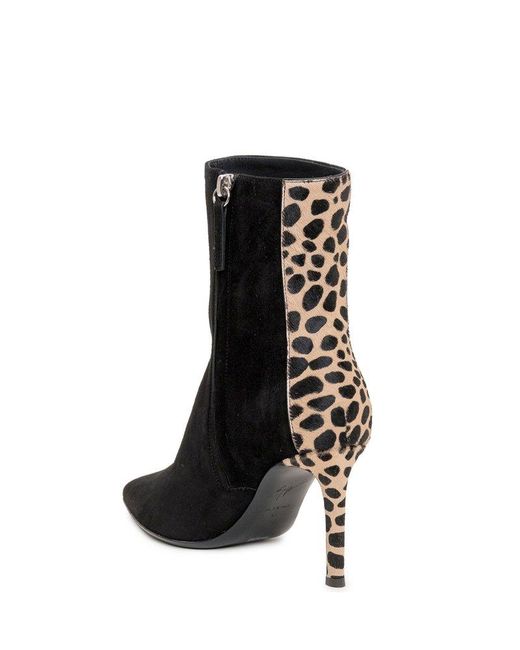 giuseppe zanotti leopard boots