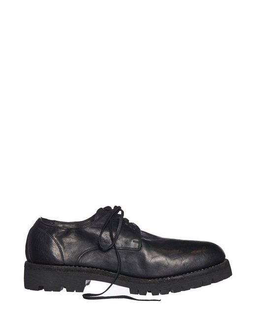 Guidi Black 792v Derby Shoes for men