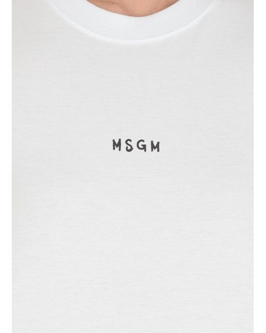 MSGM T-shirts And Polos White