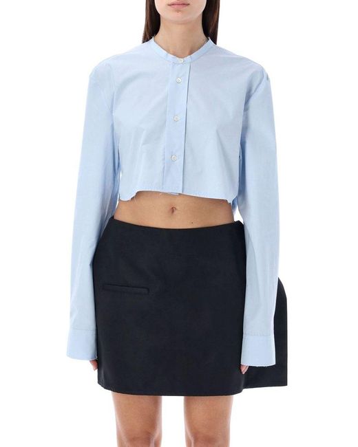 J.W. Anderson Blue Cropped Shirt