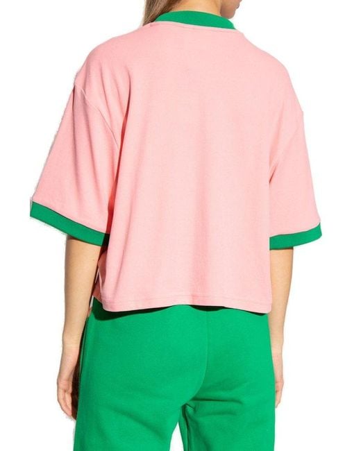 adidas Adicolor 70s Oversized Logo T-shirt in Pink | Lyst