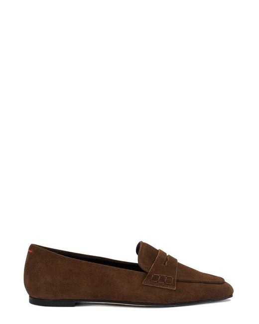 Aeyde Brown Alfie Loafer Flats
