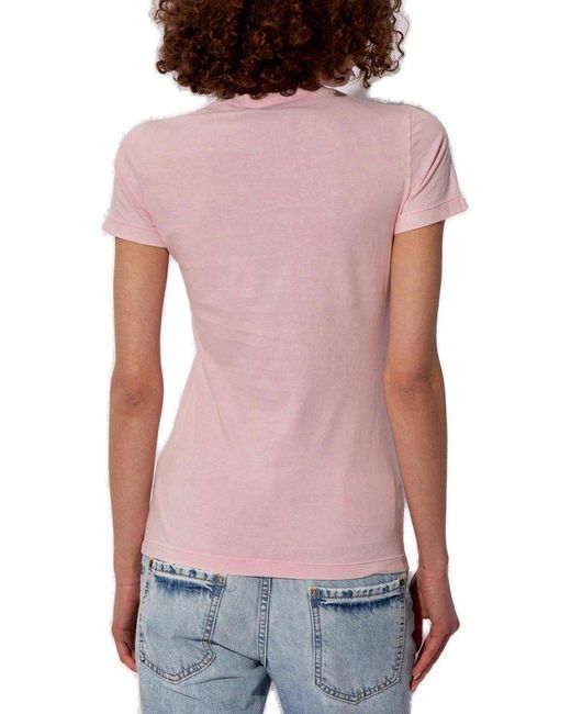DSquared² Pink T-shirt With Print,