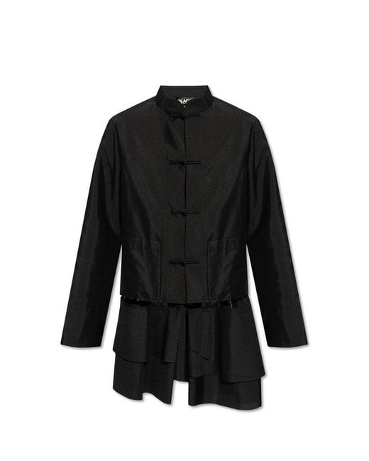 COMME DES GARÇON BLACK Black Standing Collar Jacket for men