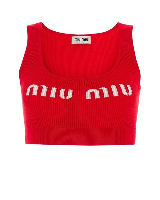 Miu Miu Red Shirts
