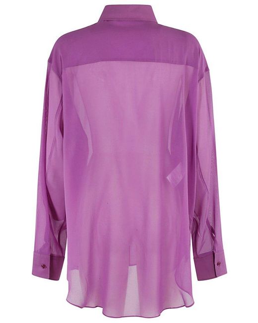ANDAMANE Purple New Georgiana Shirt