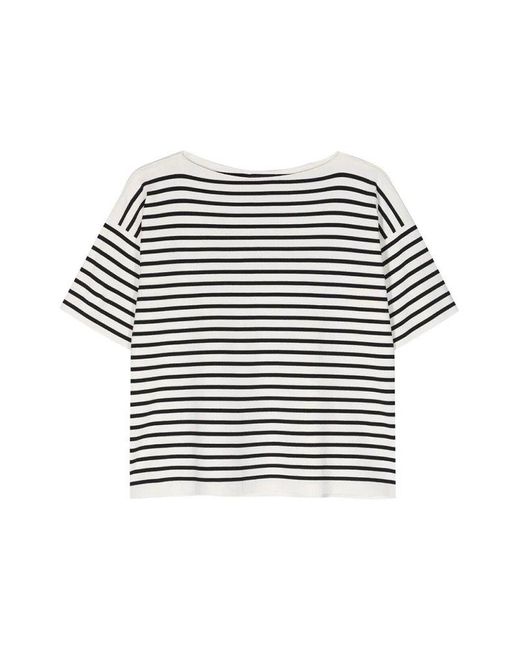 Roberto Collina White Striped T-shirt