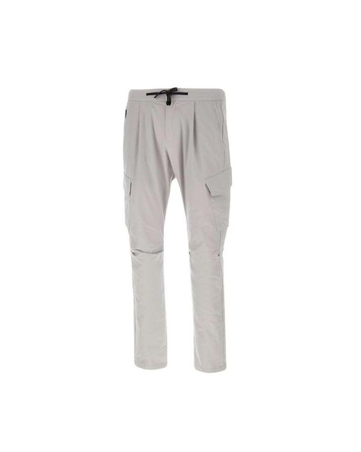 Herno Gray Tapered Drawstring Trousers for men