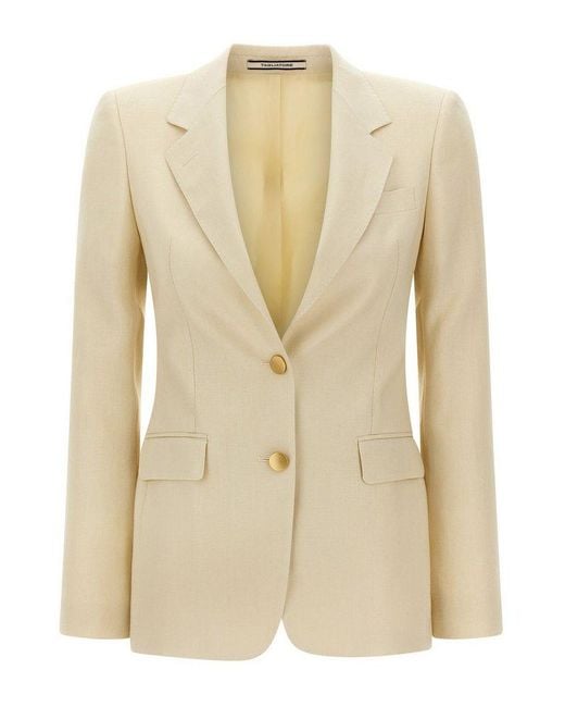 Tagliatore Natural Single-Breasted Tailored Blazer