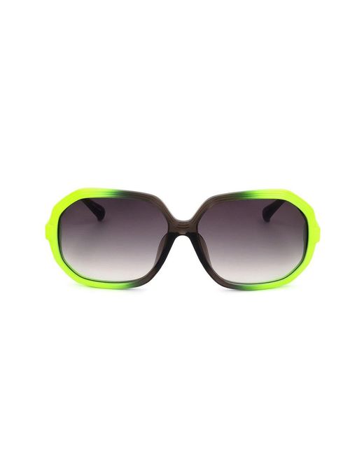 Linda Farrow Multicolor X Matthew Williamson Oversized Frame Sunglasses
