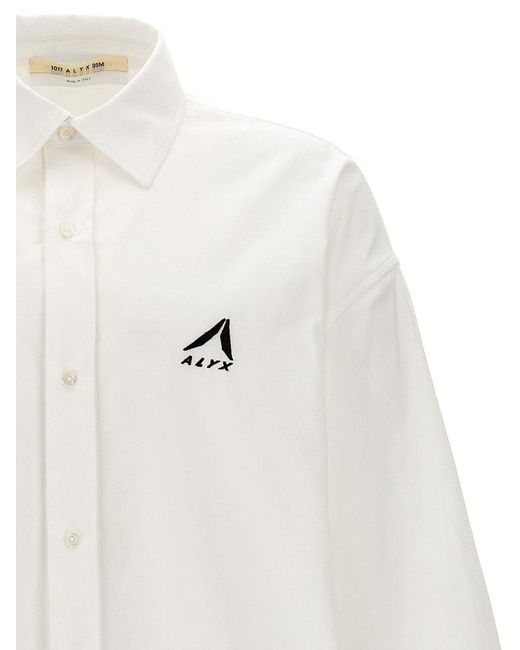 1017 ALYX 9SM White 'Oversized Logo' Shirt for men