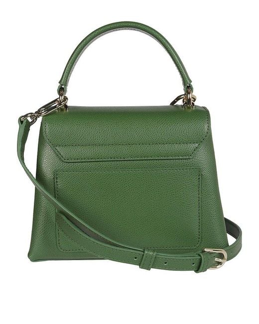Furla Green 1927 Twist-lock Mini Tote Bag