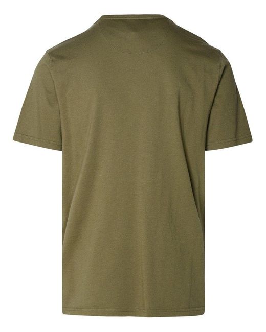 Barbour Green Tartan Sports T-shirt for men