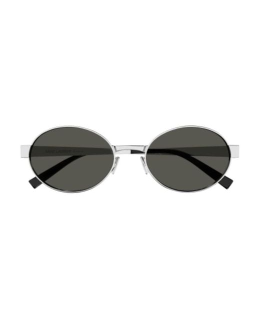Saint Laurent Brown Oval Frame Sunglasses