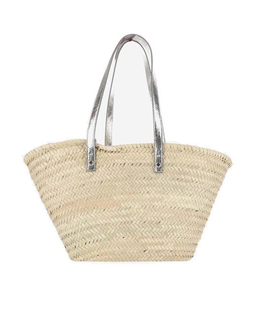 Palm Angels Natural Palm Patch Tote Bag