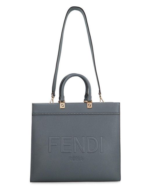 Fendi Black Medium Sunshine Medium Shopper Bag