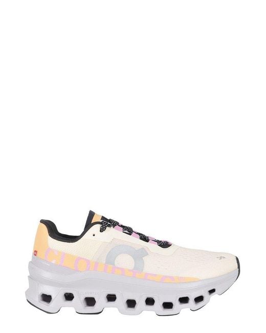 On Shoes Pink Lace-Up Sneakers
