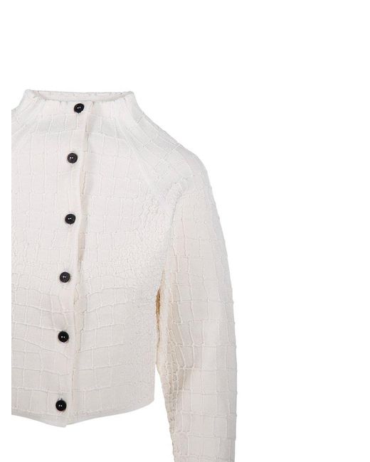 Jacquemus White Scala High Neck Jacket