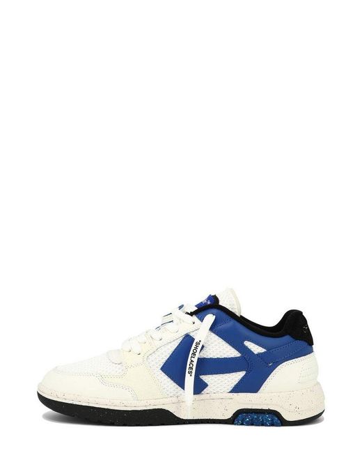Off-White c/o Virgil Abloh Blue Slim Out Of Office Lace-up Sneakers for men