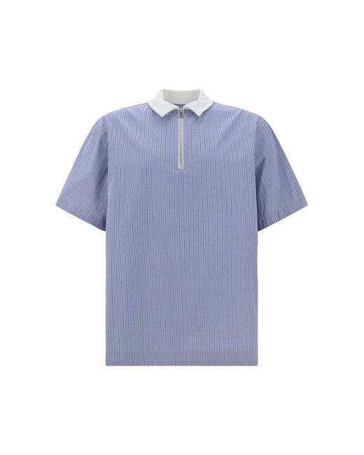 Sacai Blue Polo Shirts for men