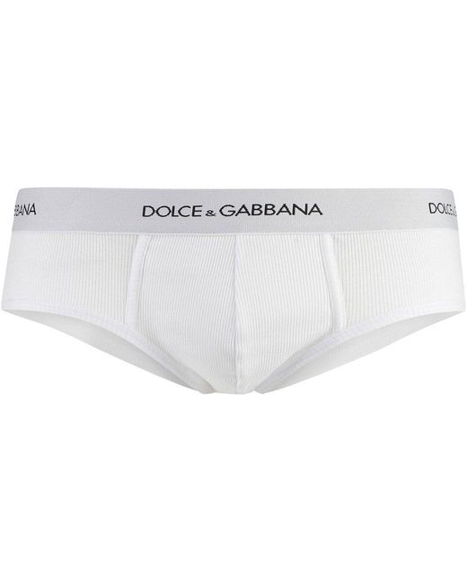 Dolce & Gabbana Black Elasticated Logo Waist Briefs for men