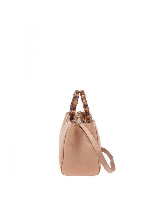 Gucci Brown Bamboo Shopper Top Handle Bag