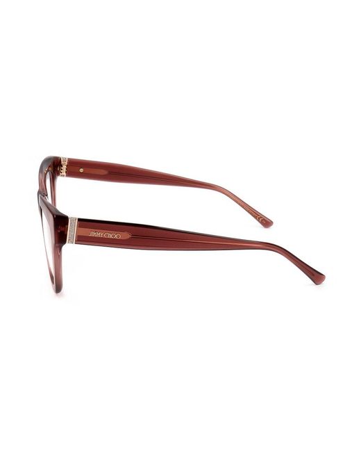 Jimmy Choo Black Rectangle Frame Glasses