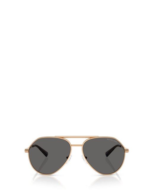 Michael Kors Metallic Brentwood Pilot Frame Sunglasses for men