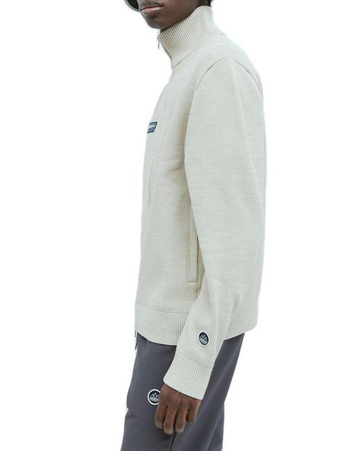 Adidas Originals Gray Lawton High-neck Zip-up Cardigan for men