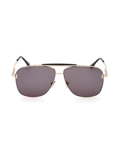 Tom Ford Multicolor Jaden Aviator Frame Sunglasses for men