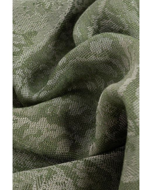Etro Green Scarf With Decorative Pattern, for men