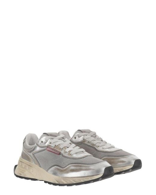 DSquared² Gray Sprinter Lace-Up Sneakers for men