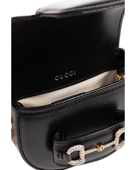 Gucci Black 'horsebit 1955' Belt Bag,