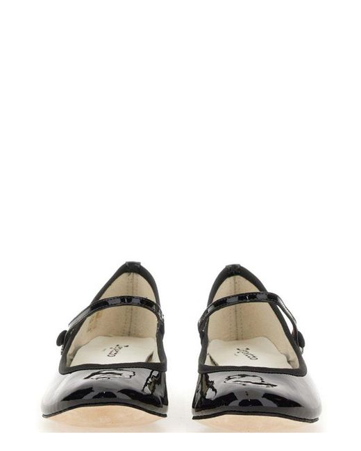 Repetto Black Mary Jane Ballet Flats