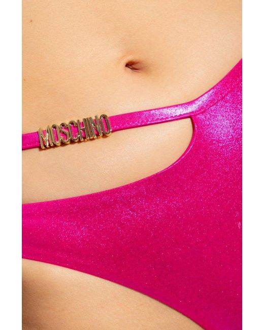 Moschino Pink Swimsuit Top