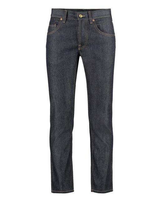 Gucci Tapered Horsebit Jeans in Grey for Men | Lyst UK