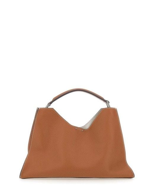 Gianni Chiarini Brown Aurora Top Handle Bag