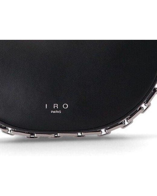IRO Black Arc Baby Chain-link Small Shoulder Bag