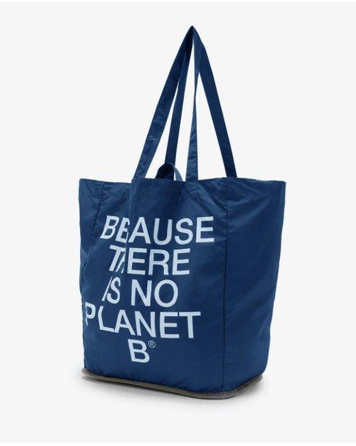 Ecoalf Blue Foldable Tote Bag