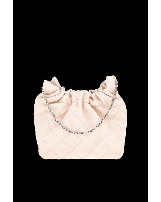 Tory Burch Black Mini Fleming Drawstring Hobo Bag