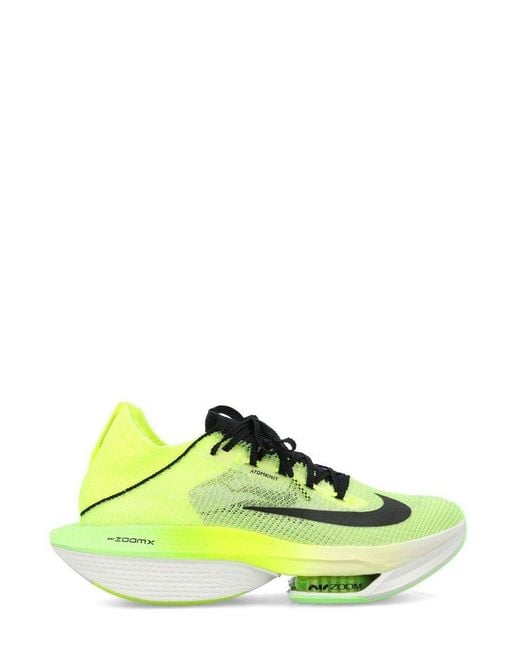 Nike Green Alphafly 2 Lace-up Sneakers