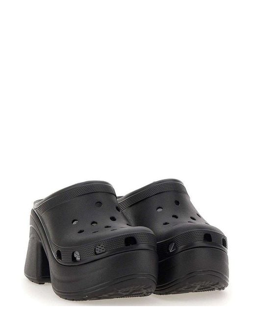 CROCSTM Black Siren High-Heeled Clogs