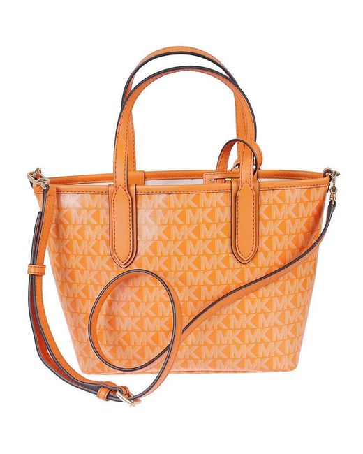 Michael kors orange online tote